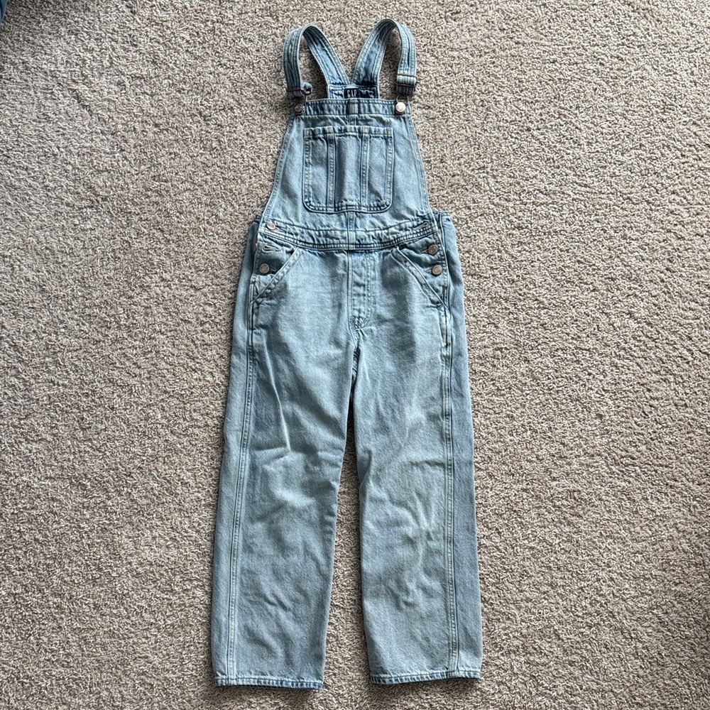 Light Blue Gap Girls Denim Overalls